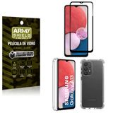 Kit Proteção Total Samsung A13 4g Com Capa E Película 3d Armyshield