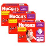 Kit De Fraldas Roupinha Huggies Supreme Care Tamanho Xg Pacote Hiper 144 Unidades