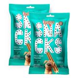 Petisco Quatree Snacks Sticks Sabor Menta Para Cães Raças Pequenas 60g | Kit Com Duas Unidades