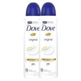 Kit 2 Desodorante Antitranspirante Aerosol Dove Original 150ml