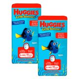 Kit 2 Fralda Huggies Little Swimmers Tamanho G/xg Pacote Com 10 Fraldas Descartáveis Cada