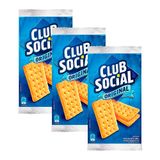 Biscoito Club Social Original Com 6 Unidades De 24g Cada | Kit Com Três Unidades