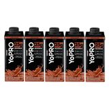 Kit 5 Bebida Láctea Uht Yopro Shake Sabor Chocolate 25g De Proteína 250ml