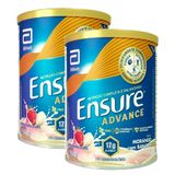 Kit 2 Ensure Advance Morango E Banana 400g