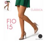 Meia Calça Clássica Fio 15 Selene Preto G