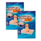 Kit 2 Tapete Higiênico Para Cães Economicão Slim 6 Unidades