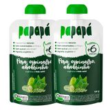 Kit 2 Papinha Papapá Orgânica Pera Espinafre Abobrinha 100g