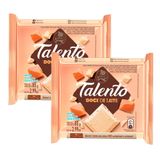 Kit 2 Chocolate Garoto Talento Branco Com Doce De Leite 85g