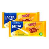 Kit 2 Chocolate Lacta Shot 80g
