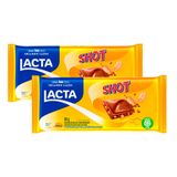 Kit 2 Chocolate Lacta Shot 80g