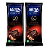 Kit 2 Chocolate Lacta Intense 60% Cacau Mix De Nuts 85g