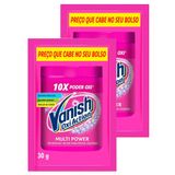 Tira Manchas Em Pó Vanish Oxi Action Para Roupas Coloridas Sachê 30g | Kit Com Duas Unidades