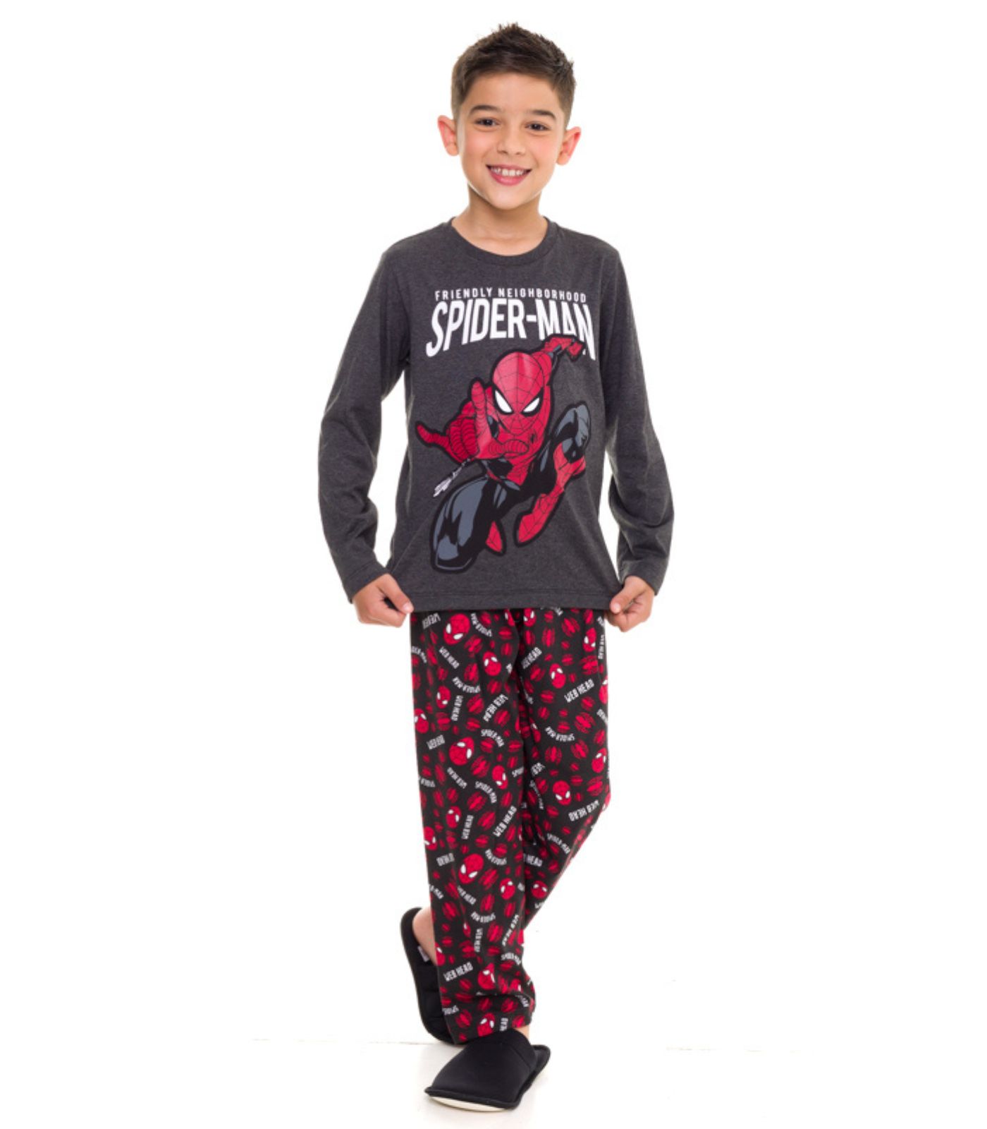 Pijama Infantil Spider-man Evanilda Cinza 8