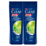 Shampoo Clear Men Controle E Alívio Da Coceira 200ml | Kit Com Duas Unidades