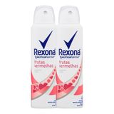 Desodorante Rexona Frutas Vermelhas Aerosol Antitranspirante 48h 150ml | Kit Com Duas Unidades