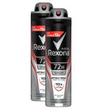 Desodorante Rexona Antibacterial Protection Men Aerosol Antitranspirante 72h 150ml | Kit Com Duas Unidades