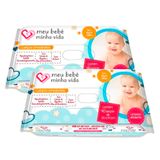Kit 2 Lenço Umedecido Meu Bebê Minha Vida 40 Unidades