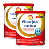 Kit 2 Composto Lácteo Piracanjuba Excellence Lata 800g