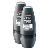 Desodorante Dove Men + Care Sem Perfume Roll-on Antitranspirante 48h 50ml | Kit Com Duas Unidades