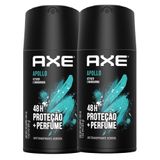 Desodorante Axe Apollo Body Spray Aerosol 150ml | Kit Com Duas Unidades