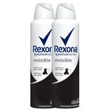 Desodorante Rexona Invisible Aerosol Antitranspirante 48h 150ml | Kit Com Duas Unidades