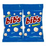 Kit 2 Confeito Bib&#39;s Chocolate Branco 40g