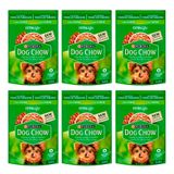 Kit 6 Ração Úmida Para Cachorro Dog Chow Filhotes Extra Life Sabor Carne Em Sachê 100g
