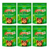 Kit 6 Ração Úmida Para Cachorro Dog Chow Filhotes Extra Life Sabor Carne Em Sachê 100g