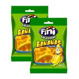 Kit 2 Balas De Gelatina Fini Banana 100g