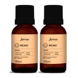 Kit 2 Óleo De Rícino Capilar Farmax 100% Puro 30ml