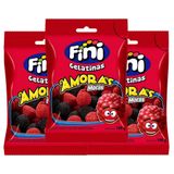 Balas De Gelatina Fini Amoras 100g | Kit Com Três Unidades