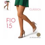 Meia Calça Clássica Fio 15 Selene Bege Eg