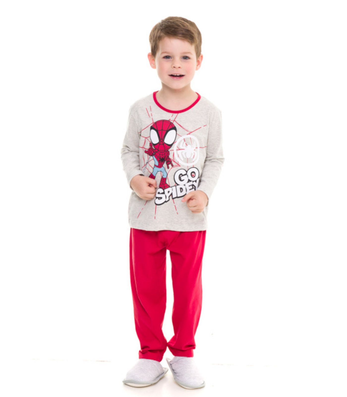 Pijama Infantil Spider-man Evanilda Vermelho 2