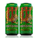 Kit 2 Energético Monster Energy Dragon Ice Tea Lemon 473ml