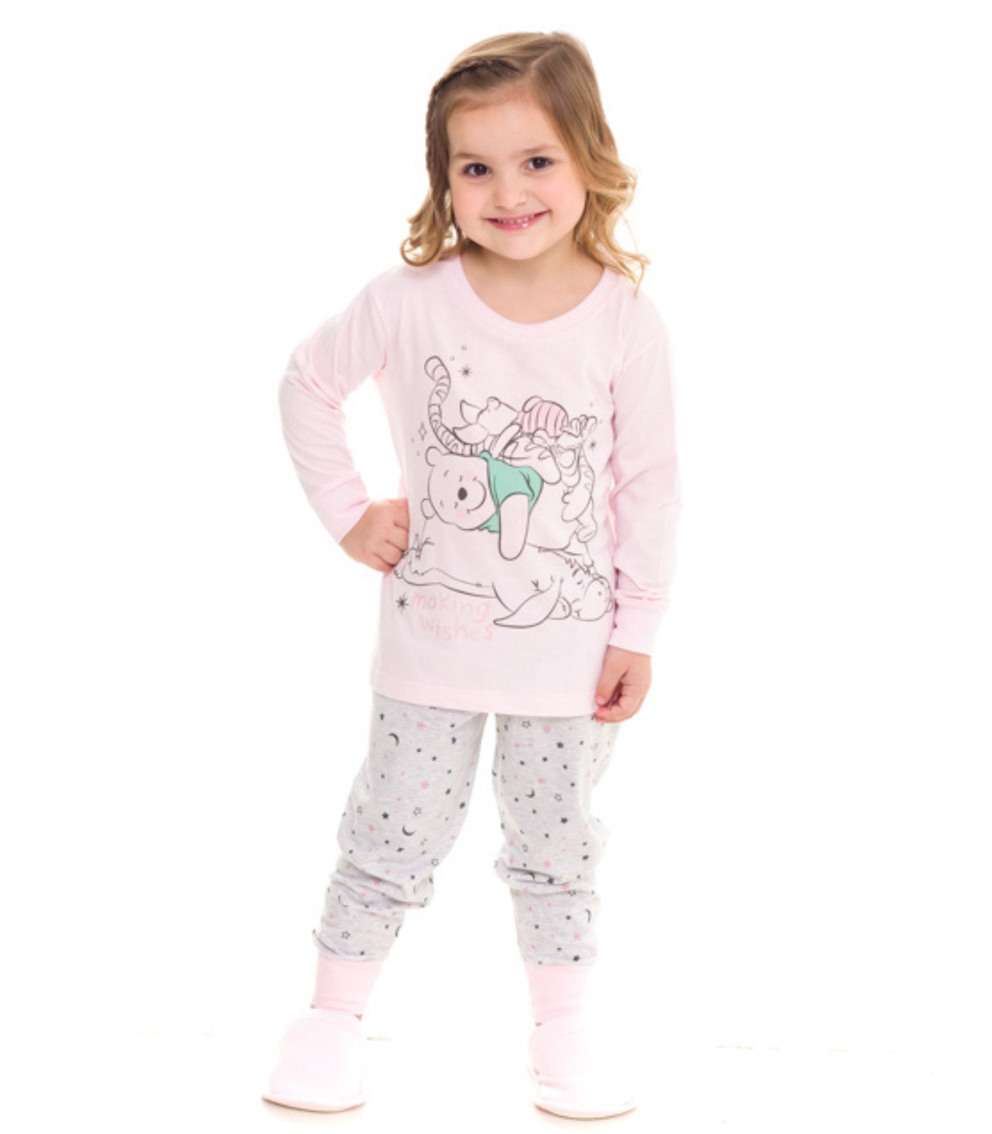 Pijama Infantil Urso Pooh Evanilda Rosa 10