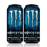 Kit 2 Energético Monster Energy Absolutely Zero 473ml