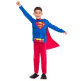 Pijama Infantil Super Man Evanilda Vermelho 8