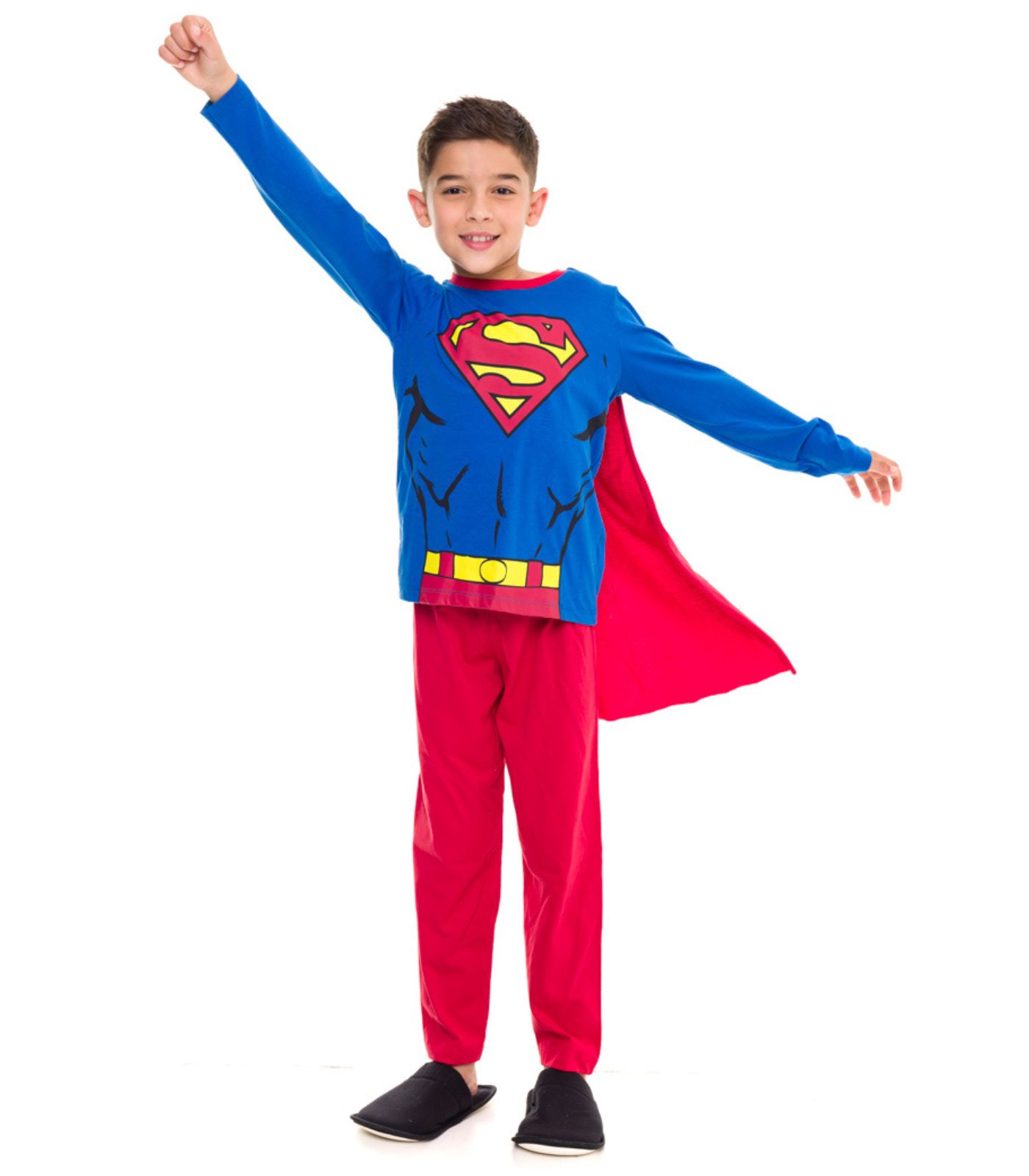 Pijama Infantil Super Man Evanilda Vermelho 8