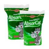 Kit 2 Areia Higiênica Absorcat Colosso Para Gato 4kg