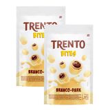 Kit 2 Chocolate Trento Bites Branco Dark 120g