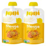 Kit 2 Papinha Papapá Orgânica Manga 100g