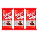 Kit 3 Chocolate Nestlé Classic Diet Com 25g