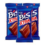 Kit 3 Chocolate Bis Lacta Xtra Com 45g