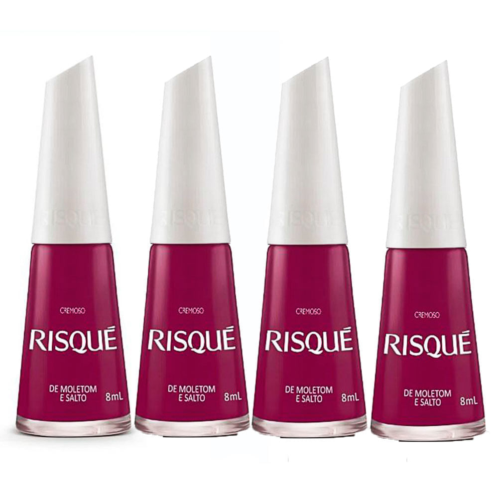 Esmalte risque de moletom e store salto alto