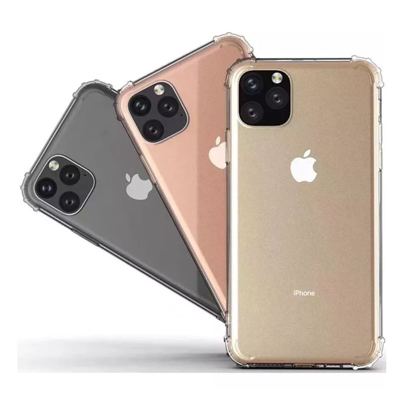 Capinha Silicone Antichoque Antimpacto Iphone 11 Pro Max Tela 6.5