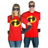 Disney Unissex Adulto The Incredibles T-shirt T Shirt, Red, Small Us