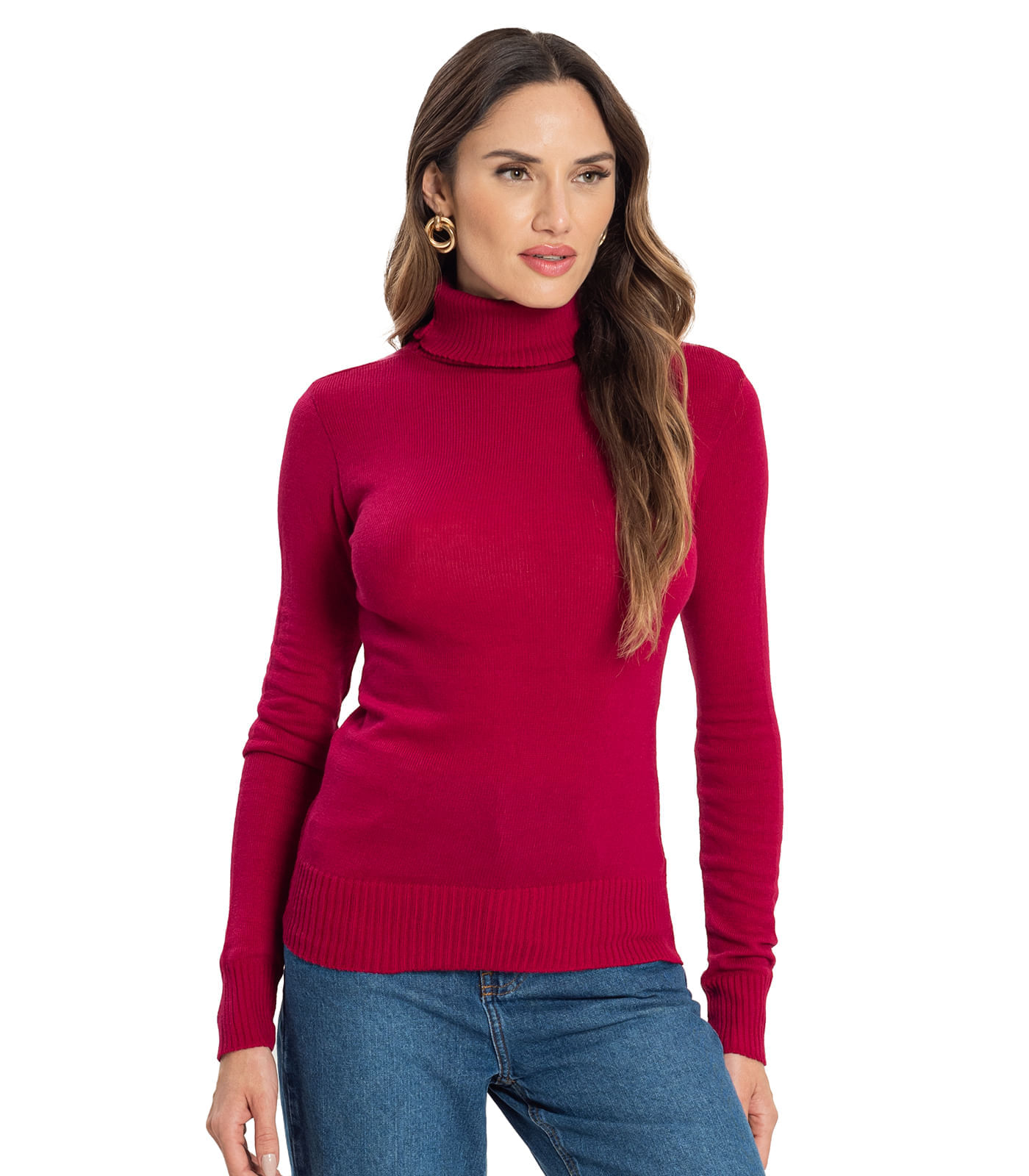 Suéter Feminino Charme Tricot Rosa G