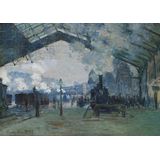 Quadro Decorativo Claude Monet Arrival of the Normandy Train, Gare Saint Lazare - PT0004