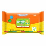 Toalha Umedecida Natural Baby Wipes Mãe &amp; Filho 50 Un.