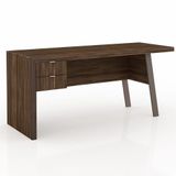 Mesa para Escritório 2 Gavetas Nogal Tecno Mobili